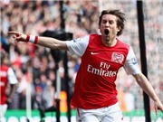 Bóng đá anh, ngoại hạng anh, lịch thi đấu euro 2012, Chấm điểm trận Arsenal-Tottenham: Tuyệt vời Rosicky!